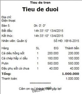 Phần mềm quản lý nhà hàng, cafe, trà sữa, quán ăn, quán nhậu