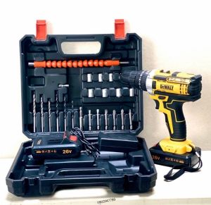 Máy Khoan Pin DeWalt 26V 3 chế độ - Tặng Phụ kiện 24 món