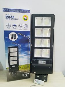 Đèn năng lượng mặt trời liền thể 150W - Cực sáng, Pin lâu