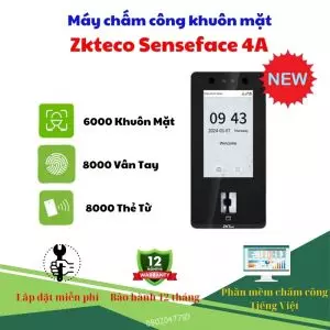 Máy chấm công khuôn mặt ZKTeco SenseFace 4A