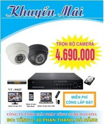 Khuyến Mãi lắp camera, báo trộm