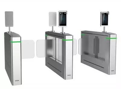 Giải pháp Kiểm soát ra vào bằng thiết bị chấm công khuôn mặt - nhận diện khuôn mặt đo thân nhiệt - cổng xoay - flap barie - swing barie